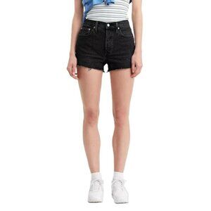 Levi's 501 Original Fit Lunar Black High Rise Cut Off Jean Shorts -- Size 30
